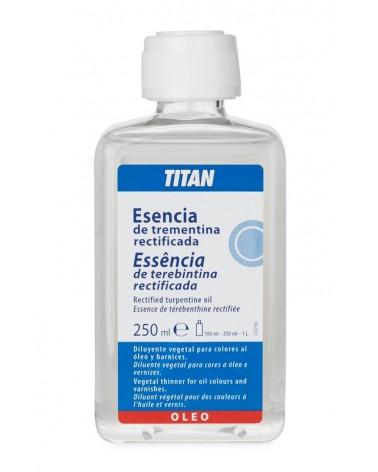 Esencia de trementina rectificada Titan 250 ml.