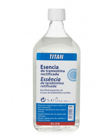 Esencia de trementina rectificada Titan 250 ml.